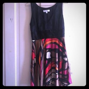 Silk Sophia Eugene black/multicolored Dress